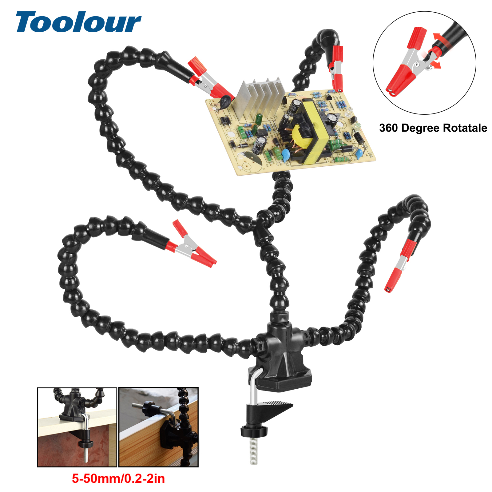 Pcb Holder Clamp - Toolour Soldeerstation Helpende Hand Derde Handgereedschap