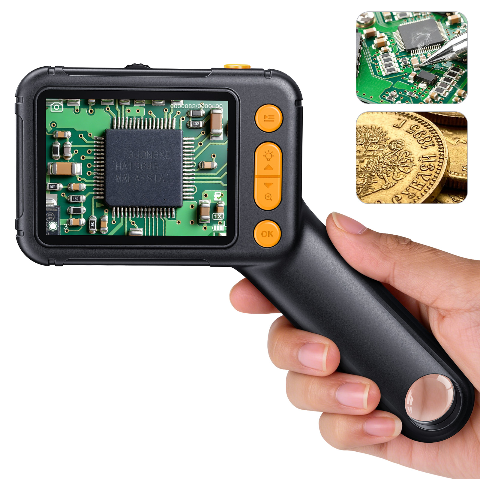 Electronics Repair Videos - 2,8 inch digitale microscoop 1000X draagbare