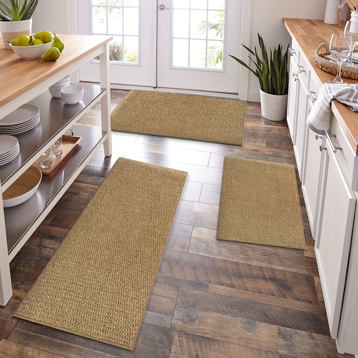 Electronics Repair Mat - Wasbare antislip keukenmat van imitatie sisal,