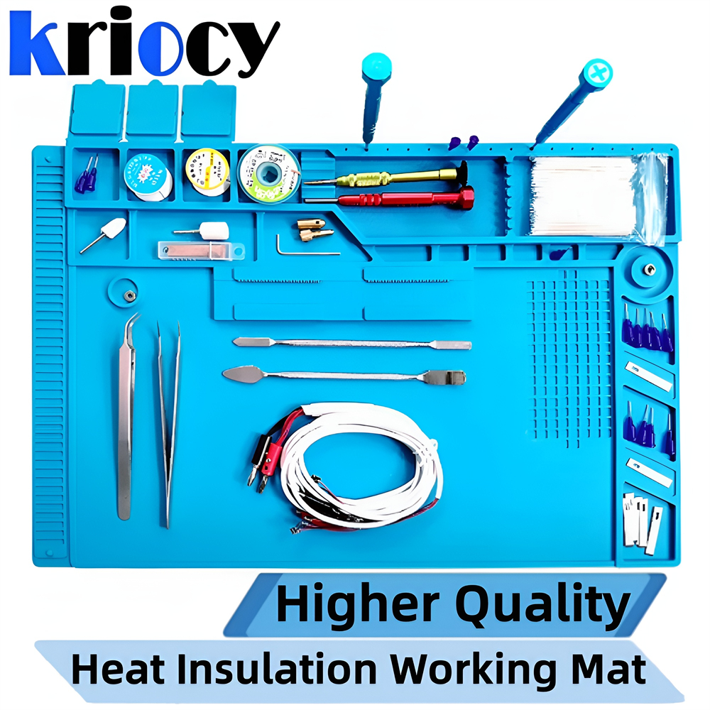 Electronics Repair Mat - Siliconen soldeermat ESD antistatische warmte-isolatie Moederbord