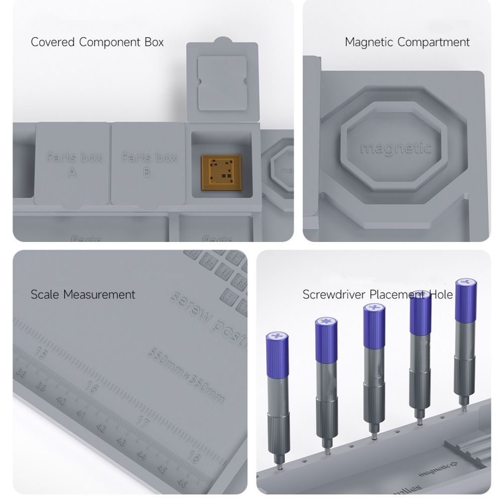 Magnetische mat Siliconen werk - Electronics Repair Mat recensie en prijs