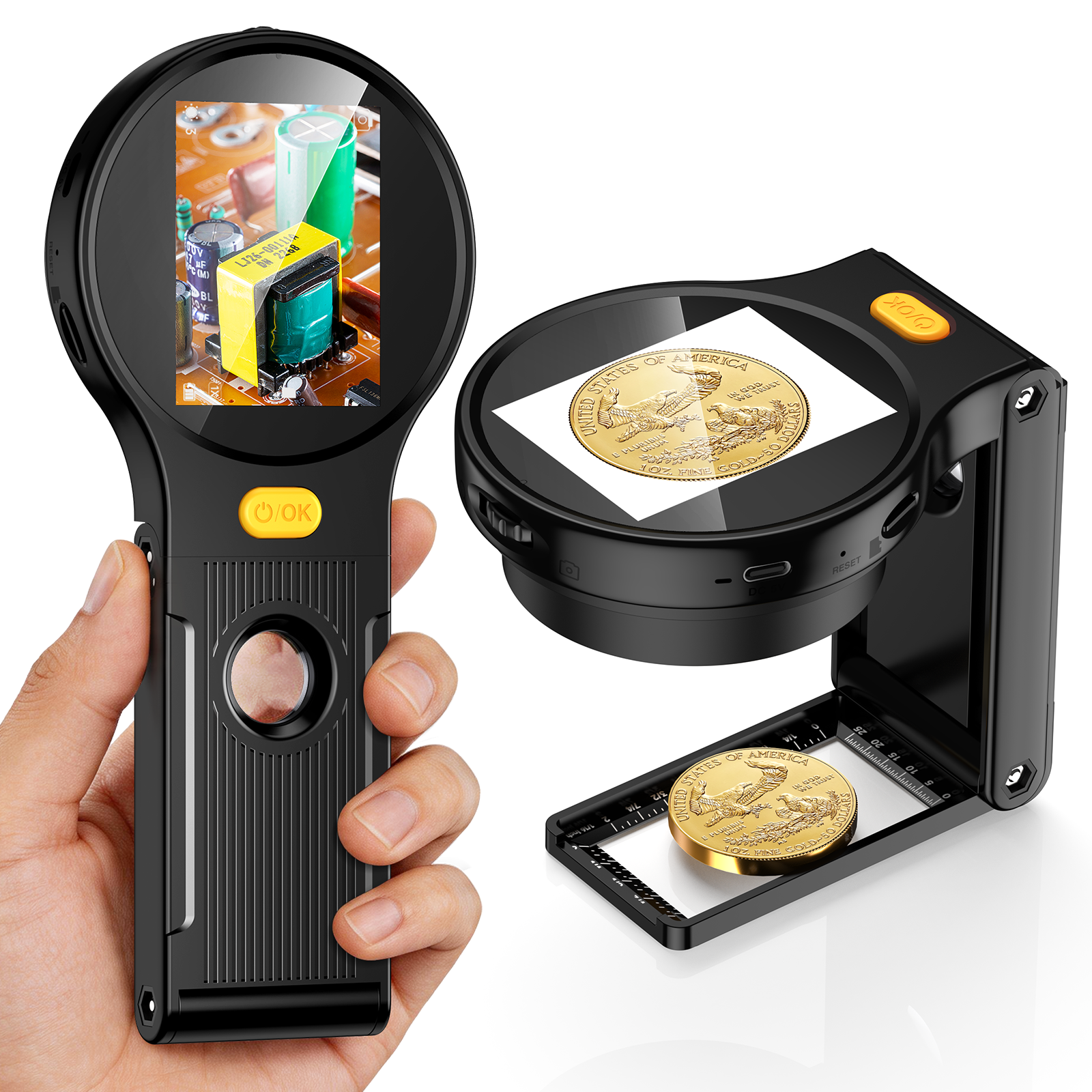2-in-1 digitale microscoop met - Electronics Repair Videos recensie en prijs