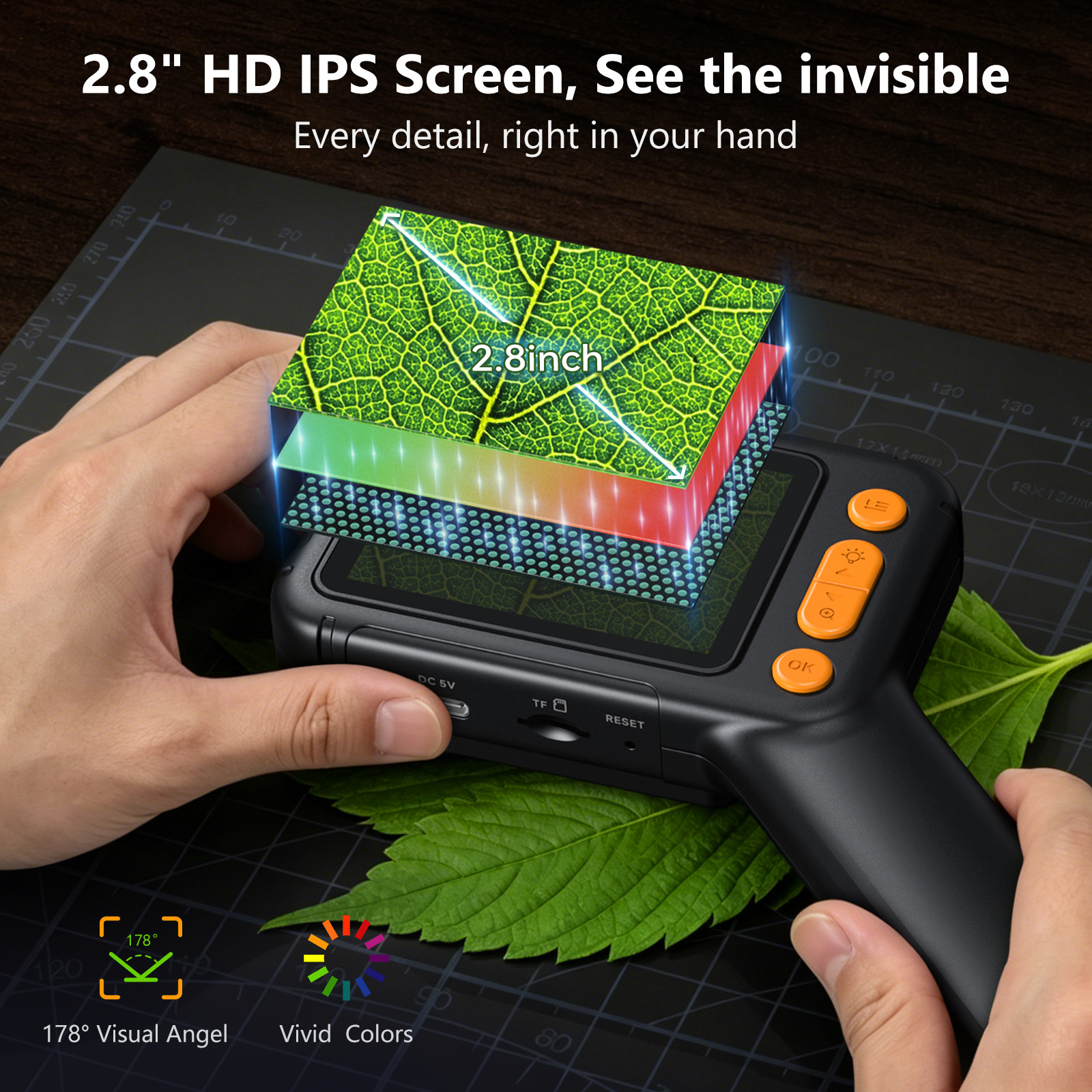 2,8 inch digitale microscoop 1 - Electronics Repair Videos recensie en prijs