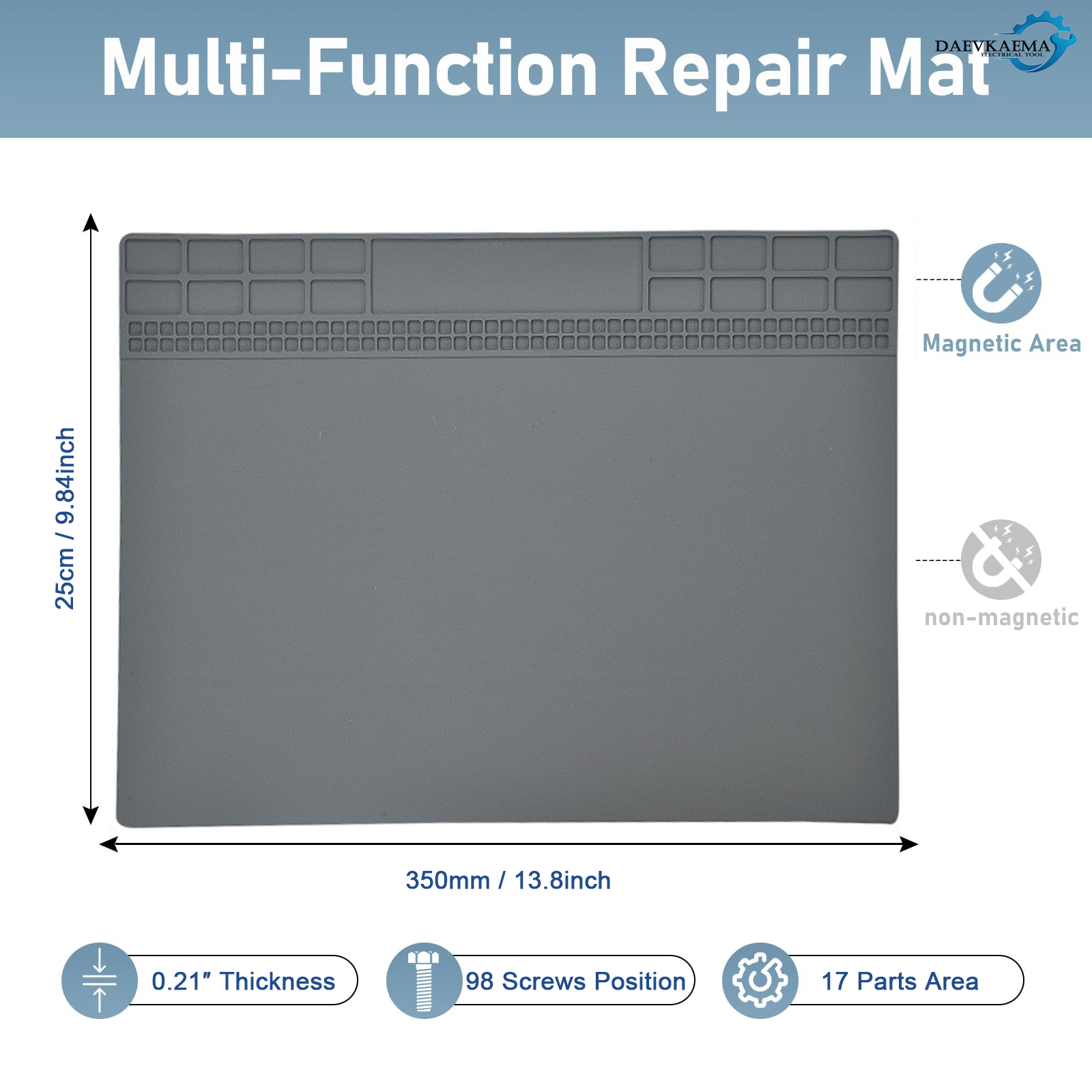 Magnetisch siliconen soldeerpa - Electronics Repair Mat recensie en prijs