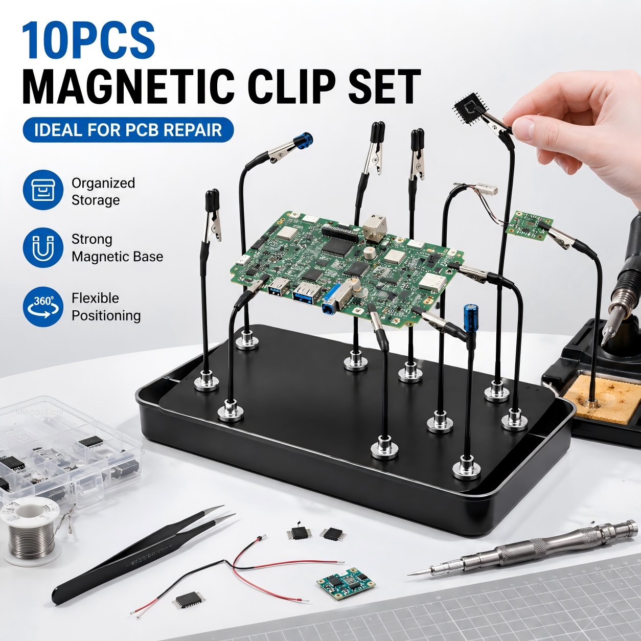 Magnetische soldeerhulp, flexi - Pcb Holder Clamp recensie en prijs