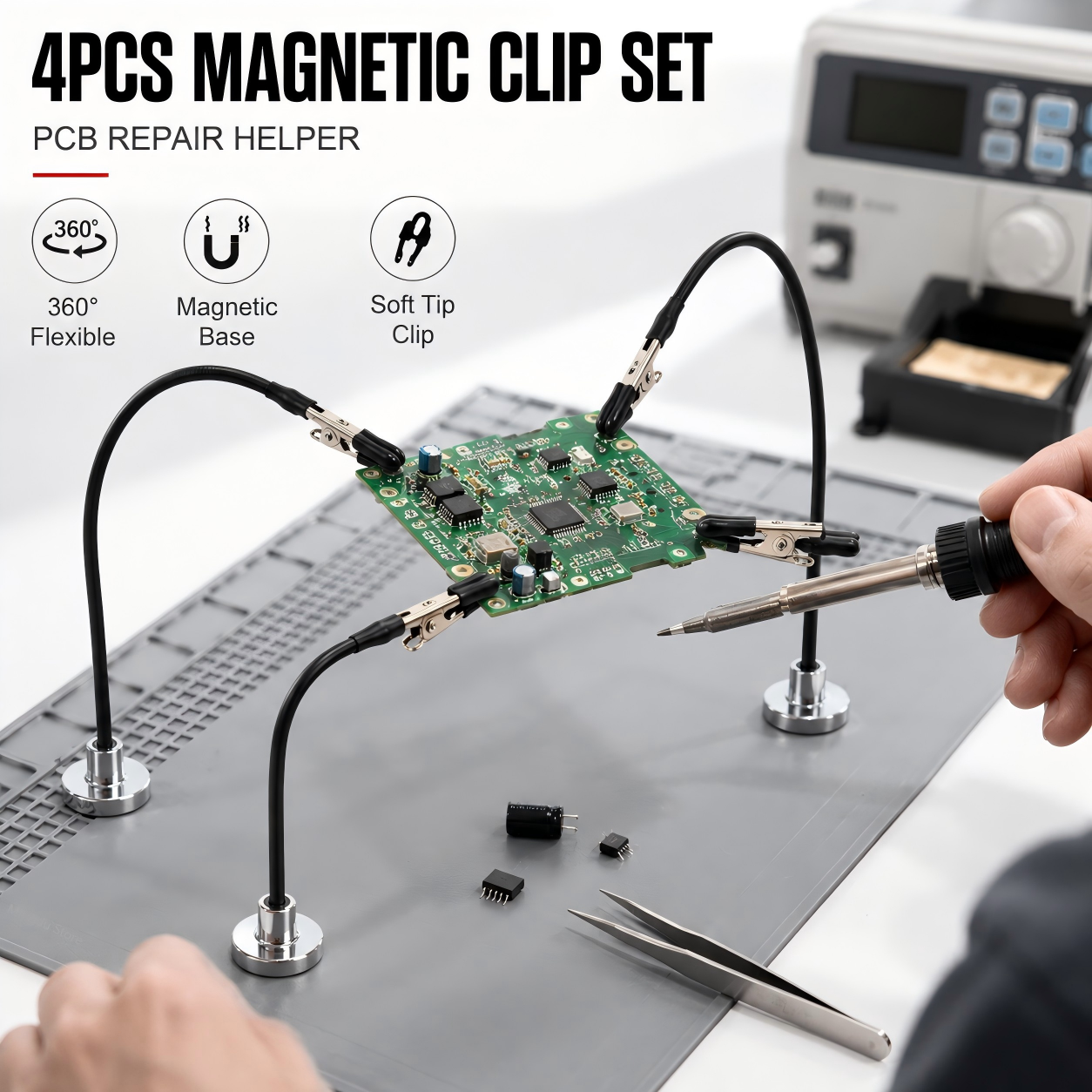 Magnetische soldeerhulp, flexi - Pcb Holder Clamp recensie en prijs