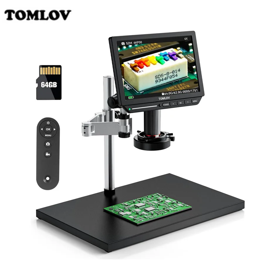 TOMLOV Microscoop Digitale 4K  - Electronics Repair Videos recensie en prijs